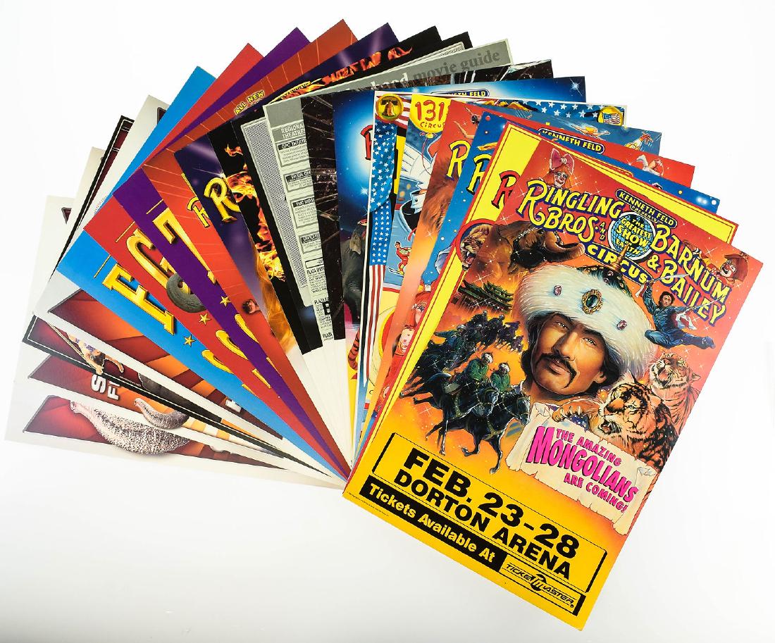 21Pcs Poster-Board Signs COLLECTIBLE RINGING BROS AND: Details: 21Pcs Poster-Board Signs COLLECTIBLE RINGING BROS AND BARNUM & BAILEY CIRCUS POSTERS Memorabilia Romeo & Juliette Elephants Amazing Mongolians Tahar Broome County Arena Madison Square Garden 