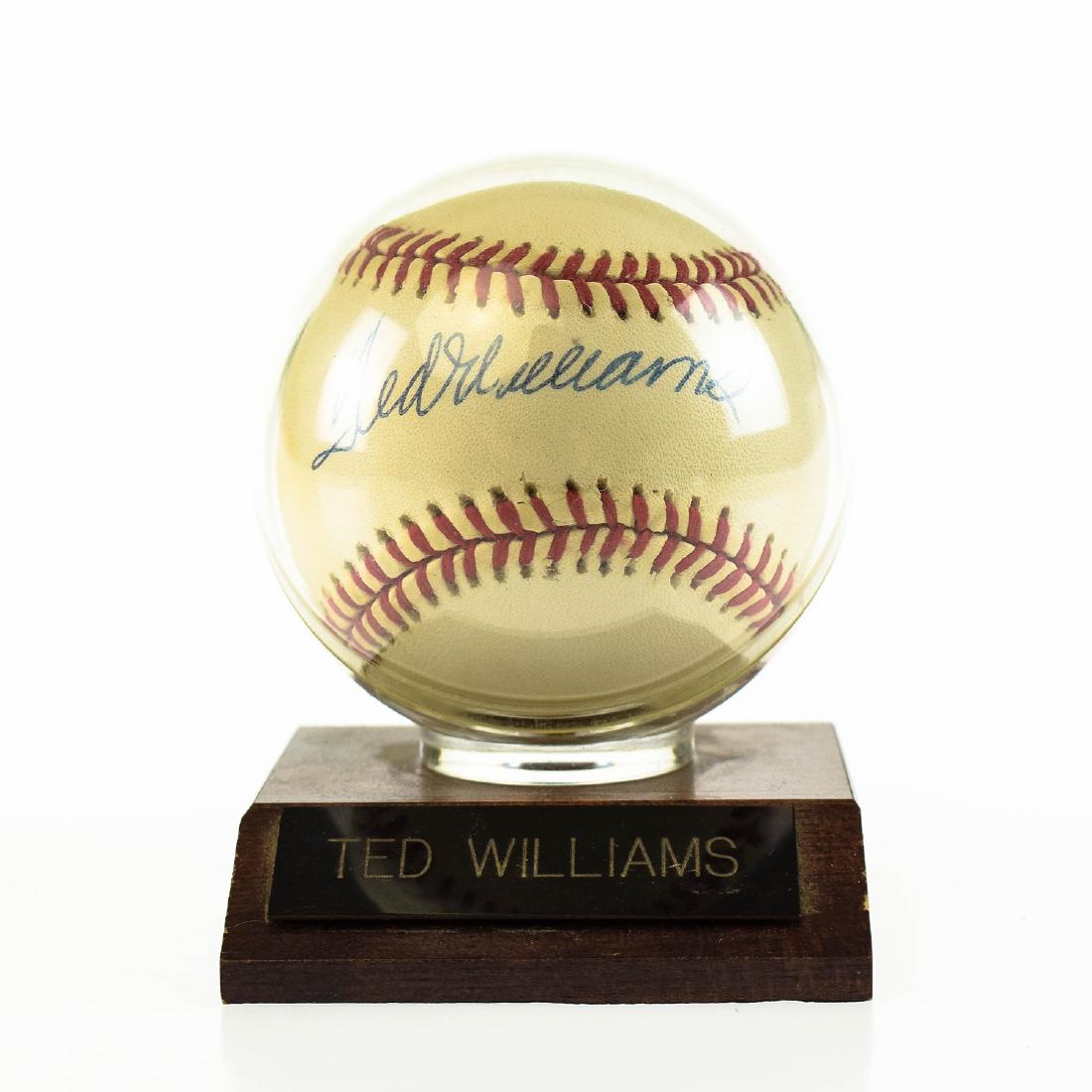 Collectible Baseball TED WILLIAMS SIGNED AMERICAN: Details: Collectible Baseball TED WILLIAMS SIGNED AMERICAN LEAGUE OFFICIAL BASEBALL Left Fielder Boston Red Sox MLB Player Manager All-Star AL MVP AL Batting Champion Triple Crown Winner Memorabilia A