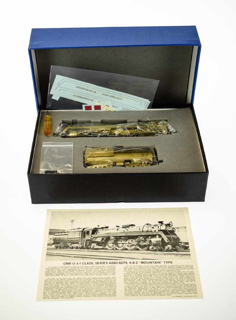 Brass Scale Model Locomotive CNR U-1-F CLASS SERIES: Details: Brass Scale Model Locomotive CNR U-1-F CLASS SERIES 6060 4-8-2 MOUNTAIN TYPE STEAM LOCOMOTIVE Train Engine Original Box & Documentation Miniature Tools Decals Samhongsa Co Ltd Collectible Thi