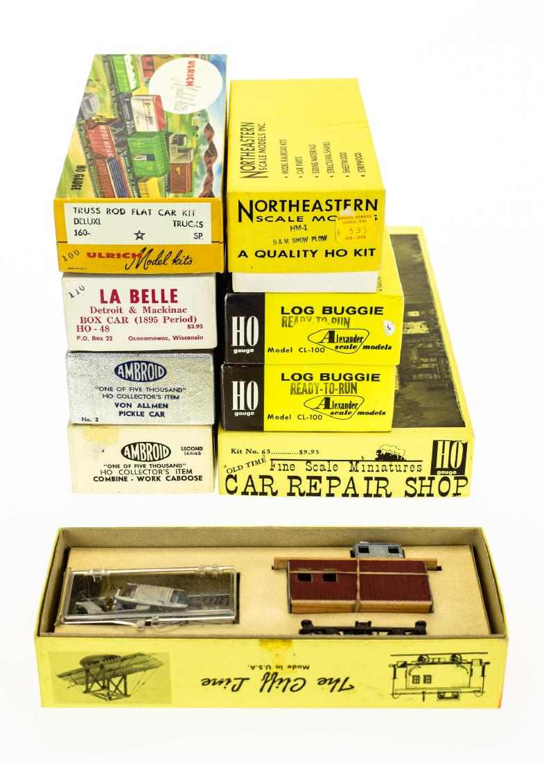 9Pcs Collectible Model Railroad HO GAUGE SCALE MODEL: Details: 9Pcs Collectible Model Railroad HO GAUGE SCALE MODEL KITS Original Boxes & Documentation Ulrich Model Kits Ambroid Northeastern Scale Models Cliff Line Scale Models Fine Scale Miniatures La