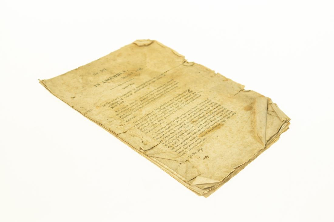 Rare Document DEATH PENALTY ABOLITION NEW YORK STATE (1 of 5)