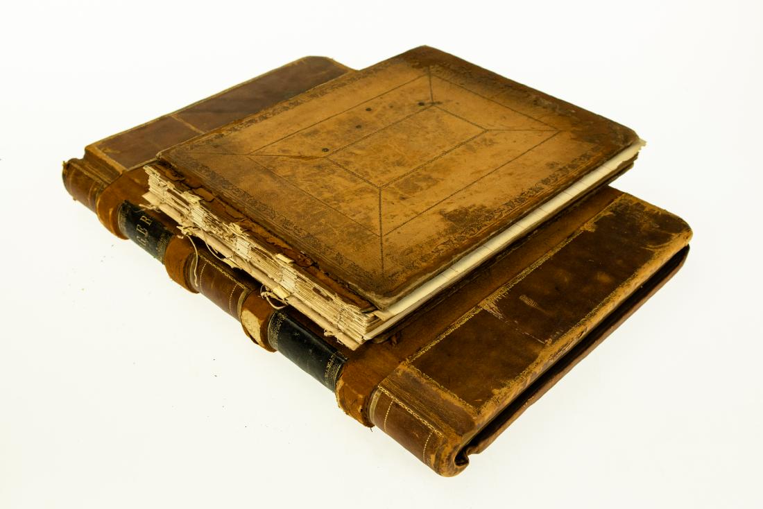 2Pcs New York Central ANTIQUE RAILROAD LEDGER 1871-1873 (1 of 13)