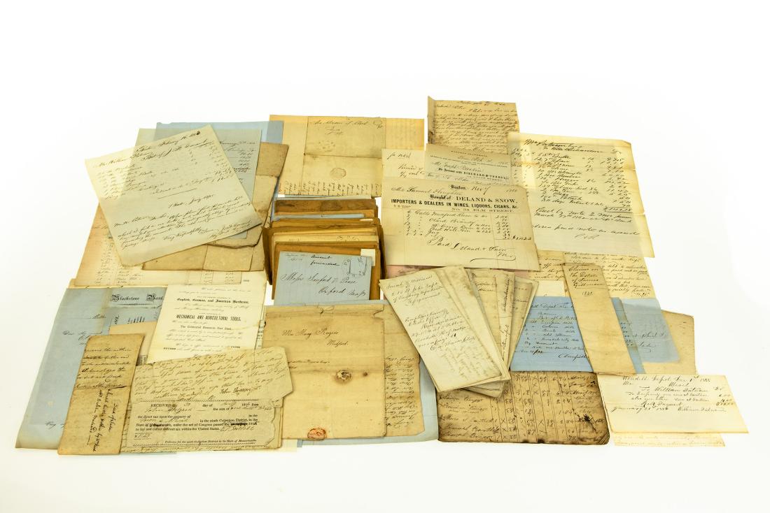 Large Qty 19th CENTURY ESTATE EPHEMERA Late 1790s Civil (1 of 18)