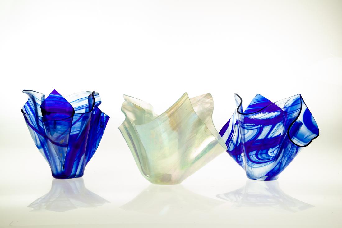 3Pcs Candles Vases NEW HANDMADE STAINED-GLASS (1 of 11)