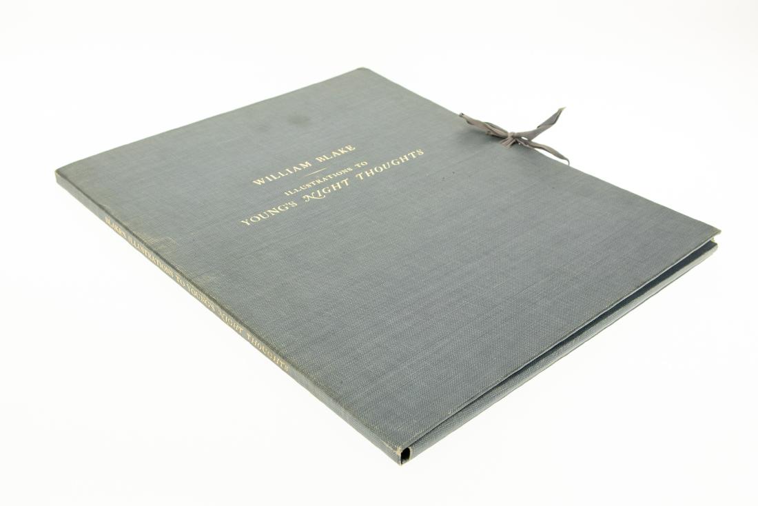 Collectible Artwork ILLUSTRATIONS TO YOUNGS NIGHT: <br><b>Details: </b> This lot is a scarce facsimile limited edition of “Illustrations to Young's Night Thoughts, Done in Water-colour by William Blake." <BR><BR>Thirty