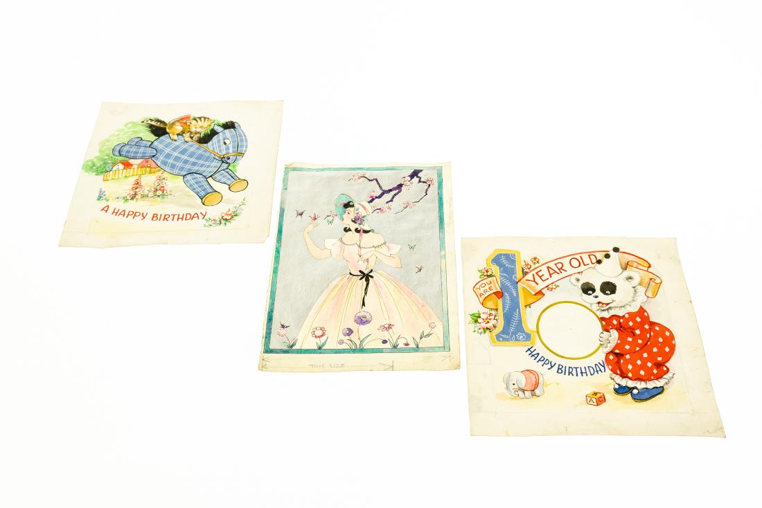 3Pcs Collectible Art ORIGINAL ARTWORK Greeting Card (1 of 15)