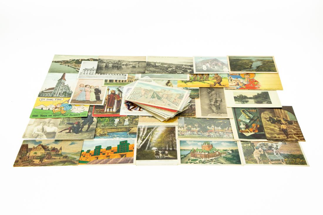 55Pcs VINTAGE AND ANTIQUE POSTCARDS Real-Photo: 55Pcs VINTAGE AND ANTIQUE POSTCARDS Real-Photo Chromolitho Linen Canada Military Caribbean Mexico Dwarves Digby Cuba Flamenco Dancers Embroidery Panama Goats Children Details: Approximately 55 vintage