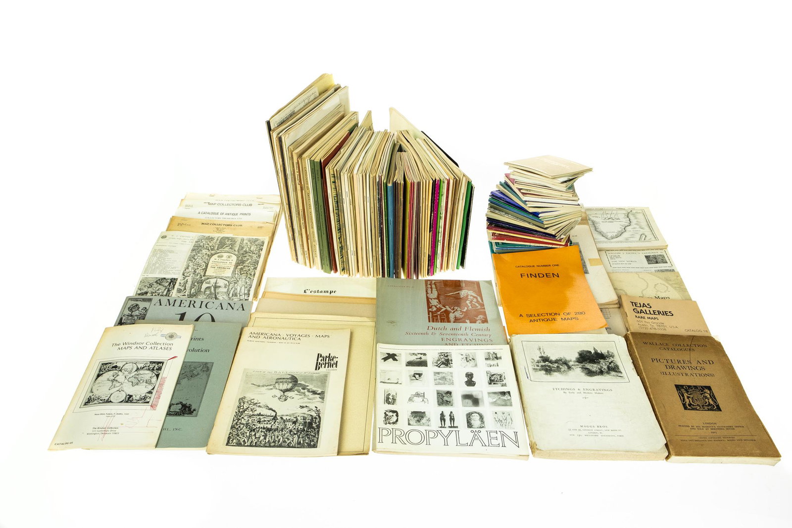 130Pcs Vintage Catalogs SCHOLARLY OLD PRINT AND MAP: 130Pcs Vintage Catalogs SCHOLARLY OLD PRINT AND MAP CATALOGS 1960s‐1980s Reference Bibliographic Illustrated Price Lists William Weston Gallery Sotheby′s Parke‐Bernet Dawsons of Pall