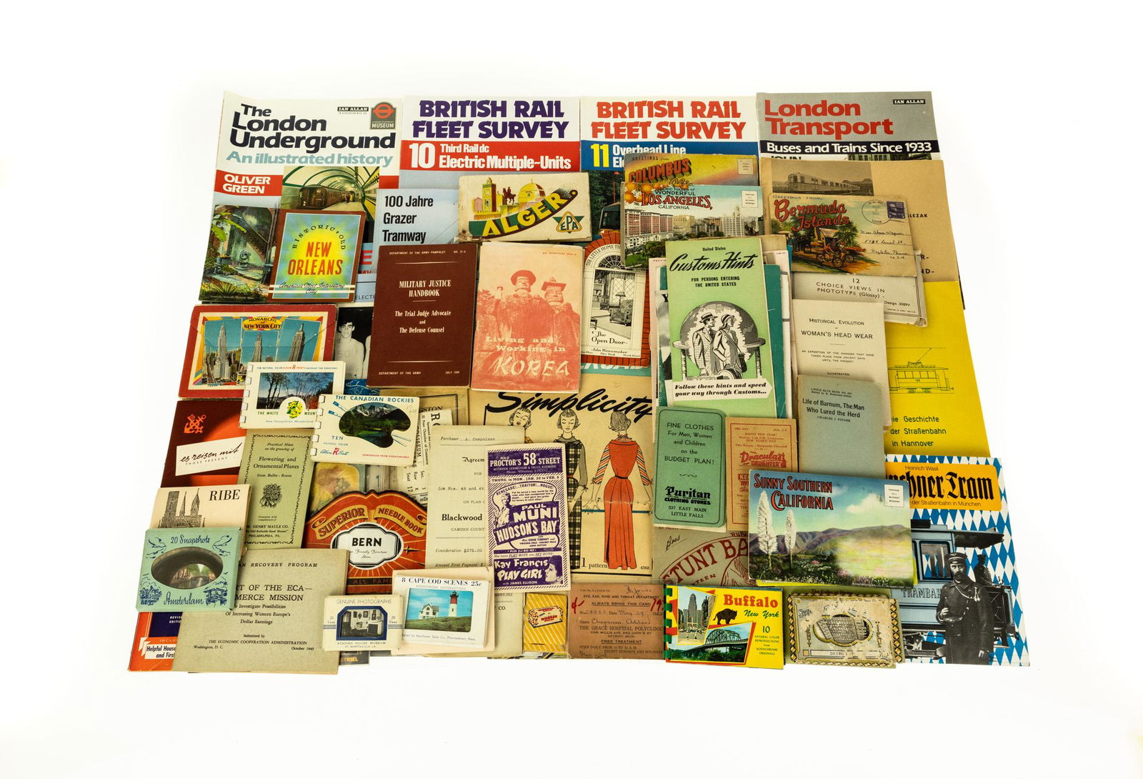135Pcs COLLECTIBLE VINTAGE AND ANTIQUE ESTATE EPHEMERA: 135Pcs COLLECTIBLE VINTAGE AND ANTIQUE ESTATE EPHEMERA Railroad Travel International Soviet Railways British Underground Train Tickets Moscow Metro Electric Trams Australia Chicago Souvenir Postcards