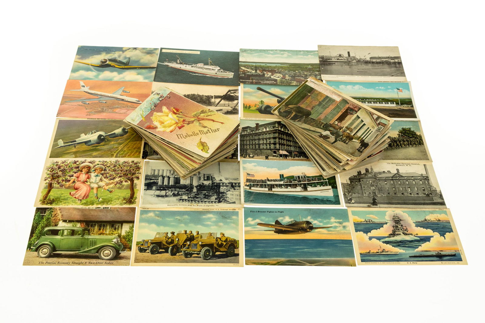 175Pcs VINTAGE AND ANTIQUE POSTCARDS Real‐Photo: 175Pcs VINTAGE AND ANTIQUE POSTCARDS Real‐Photo Chromolitho Travel World′s Fair Cowboys Native American Indians Military Greetings California New York Michigan Algiers Collectible Views La