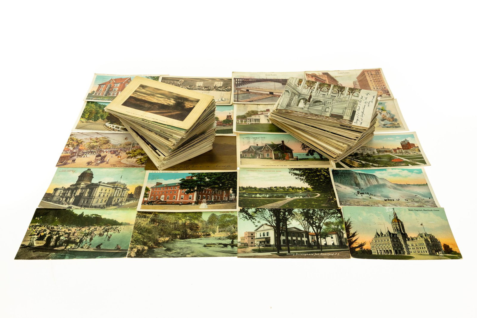 300Pcs ANTIQUE TRAVEL POSTCARDS Real‐Photo Tinted: 300Pcs ANTIQUE TRAVEL POSTCARDS Real‐Photo Tinted Landscapes Architecture Ithaca NY Colorado Maine Connecticut Virginia Vermont Boston MA Crater Lake Oregon Arizona New Jersey Washington DC Deta