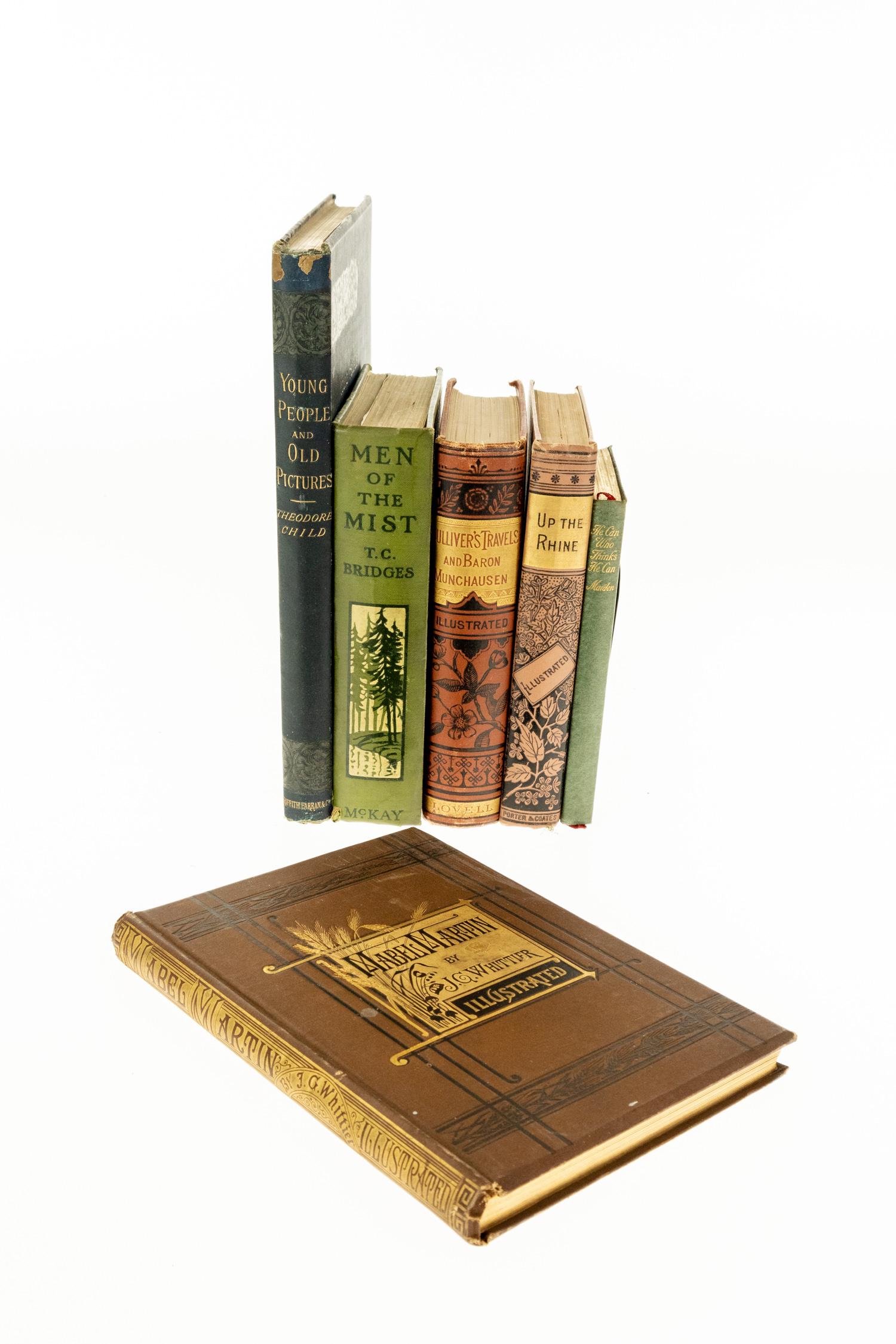 6V DECORATIVE VICTORIAN BINDINGS Gilt Illustrated: 6V DECORATIVE VICTORIAN BINDINGS Gilt Illustrated Orison Swett Marden New Thought Movement Men of the Mist T. C. Bridges G. Henry Evison Fantasy Sci‐Fi Lost World Up the Rhine Thomas Hood Gulliv