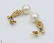 8Pcs 14 Karat Yellow GOLD PEARL DIAMOND EARRINGS Studs - 9