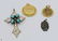25Pcs Tiger's Eye VINTAGE PENDANTS Religious Jewelry - 6