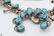 Native American STERLING SILVER TURQUOISE NECKLACE 24" - 2