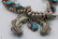 Native American STERLING SILVER TURQUOISE NECKLACE 24" - 5