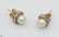 10Pcs Diamonds Akoya VINTAGE CHINESE PEARL EARRINGS - 10