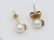 10Pcs Diamonds Akoya VINTAGE CHINESE PEARL EARRINGS - 2