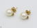 10Pcs Diamonds Akoya VINTAGE CHINESE PEARL EARRINGS - 4