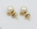 10Pcs Diamonds Akoya VINTAGE CHINESE PEARL EARRINGS - 5