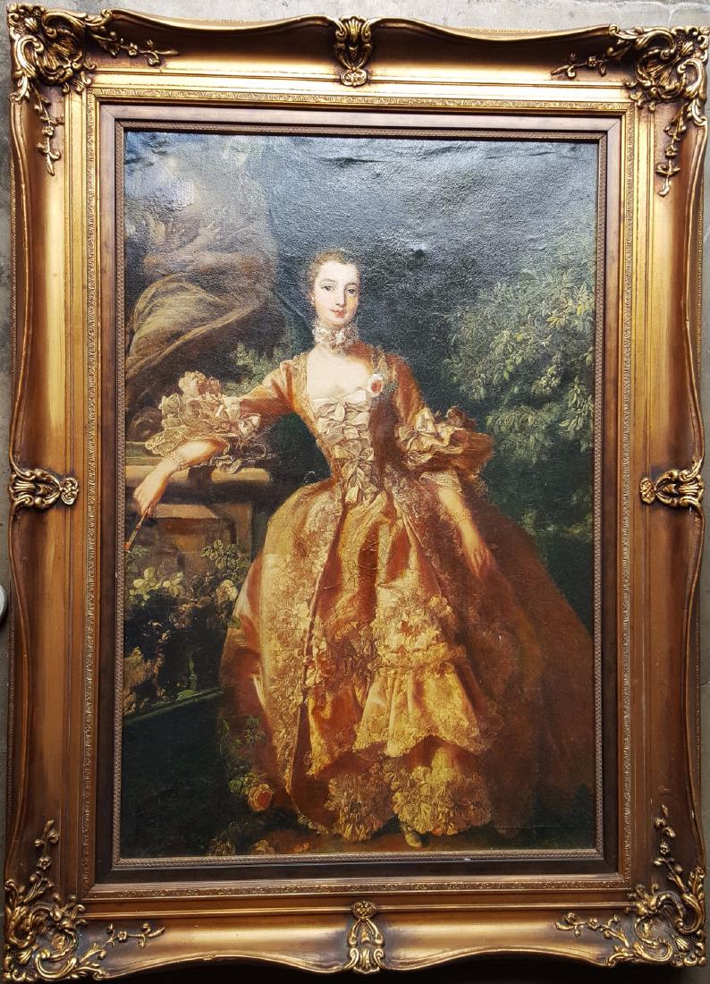Antique oil on canvas painting , Unknown artist (1 of 2)