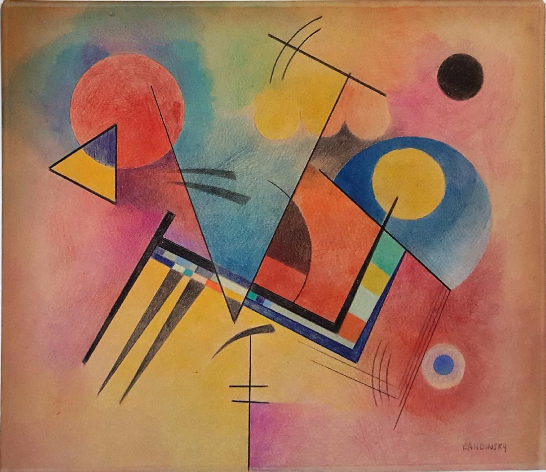 Wassily Kandinsky color pencil on paper (1 of 3)