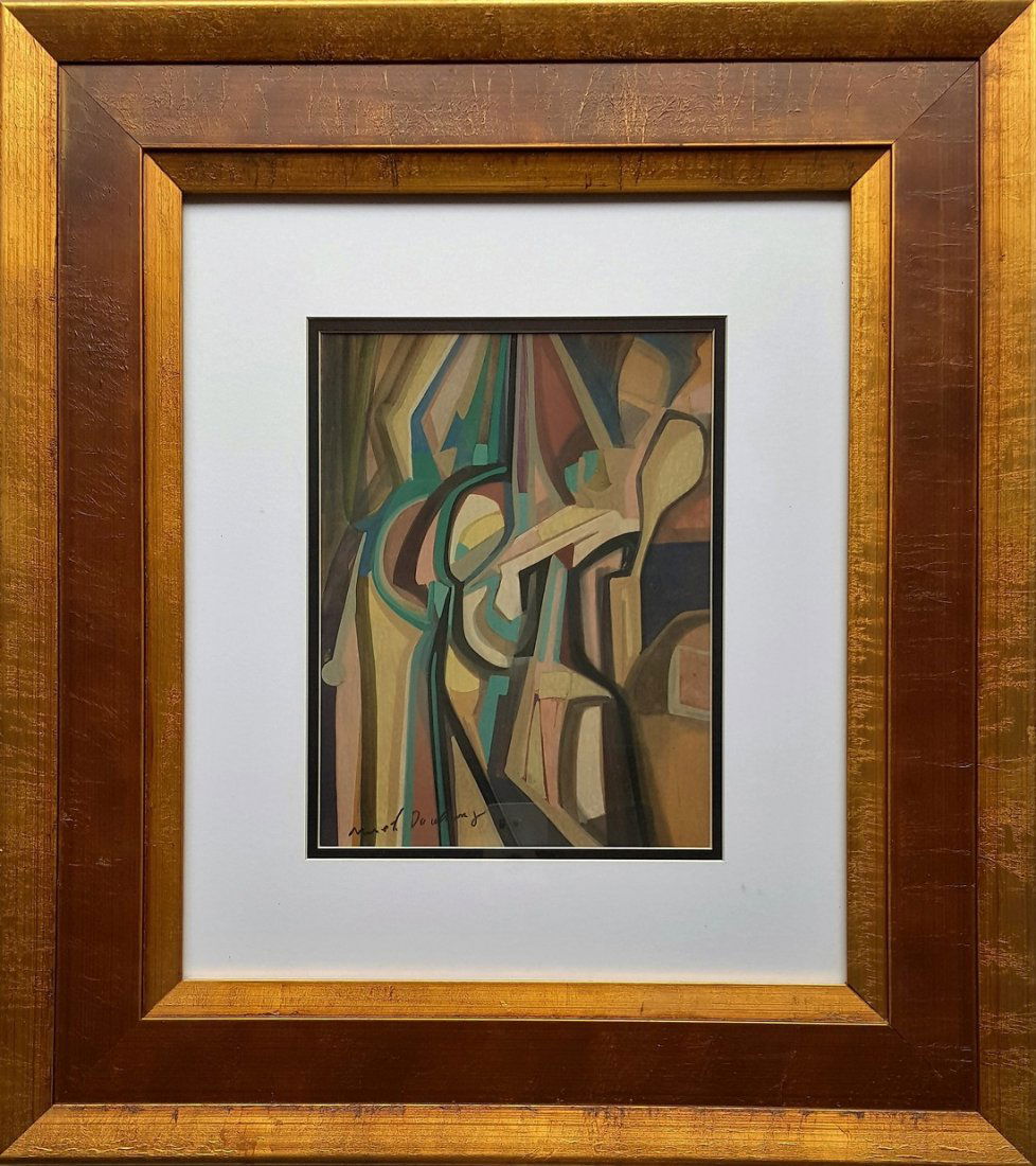 Signed Marcel Duchamp gouache on paper (1 of 3)