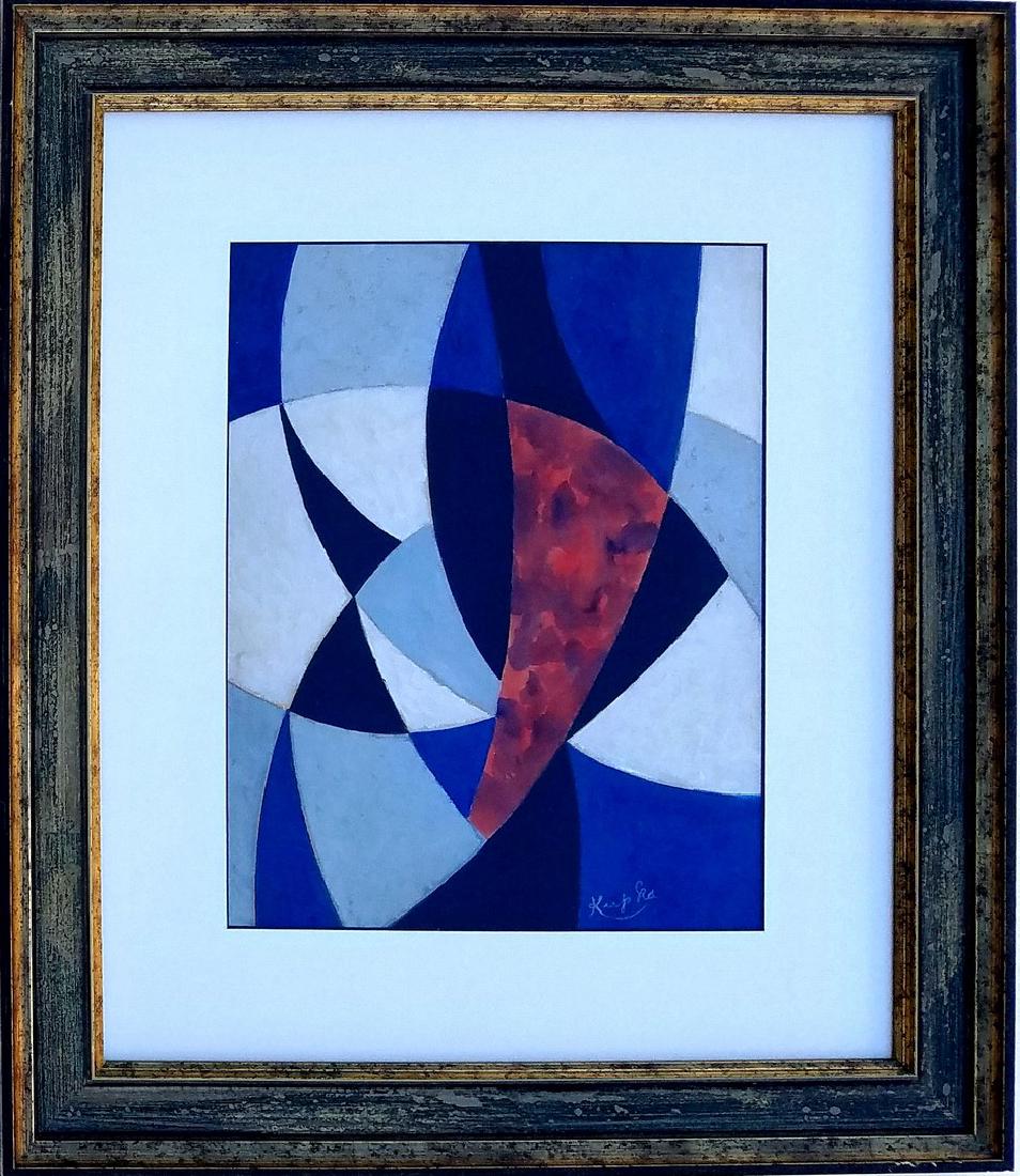 Frantisek Kupka mixed media on paper signed painting (1 of 2)