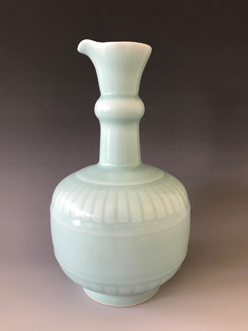A CELADON WATER POT, YONGZHENG MARK (1 of 4)