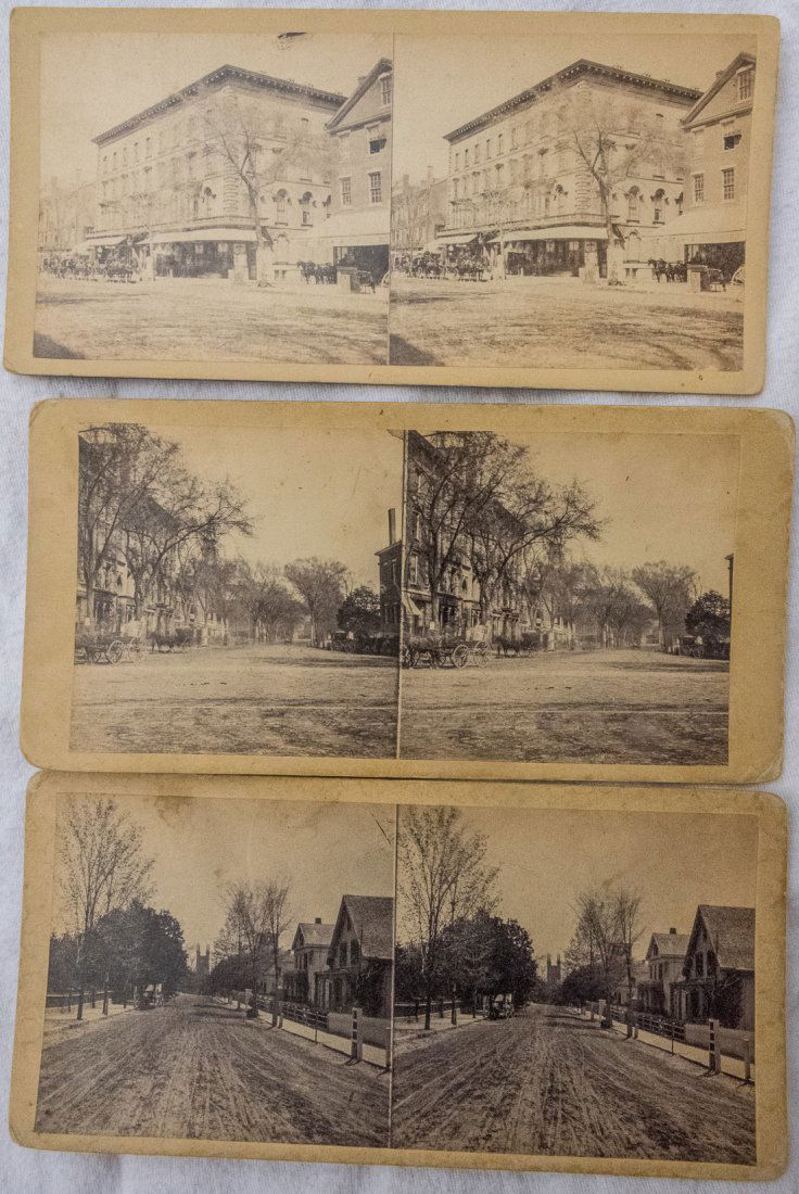 8 EARLY STEREOVIEWS OF WORCHESTER, MASSACHUSETTS (1 of 6)