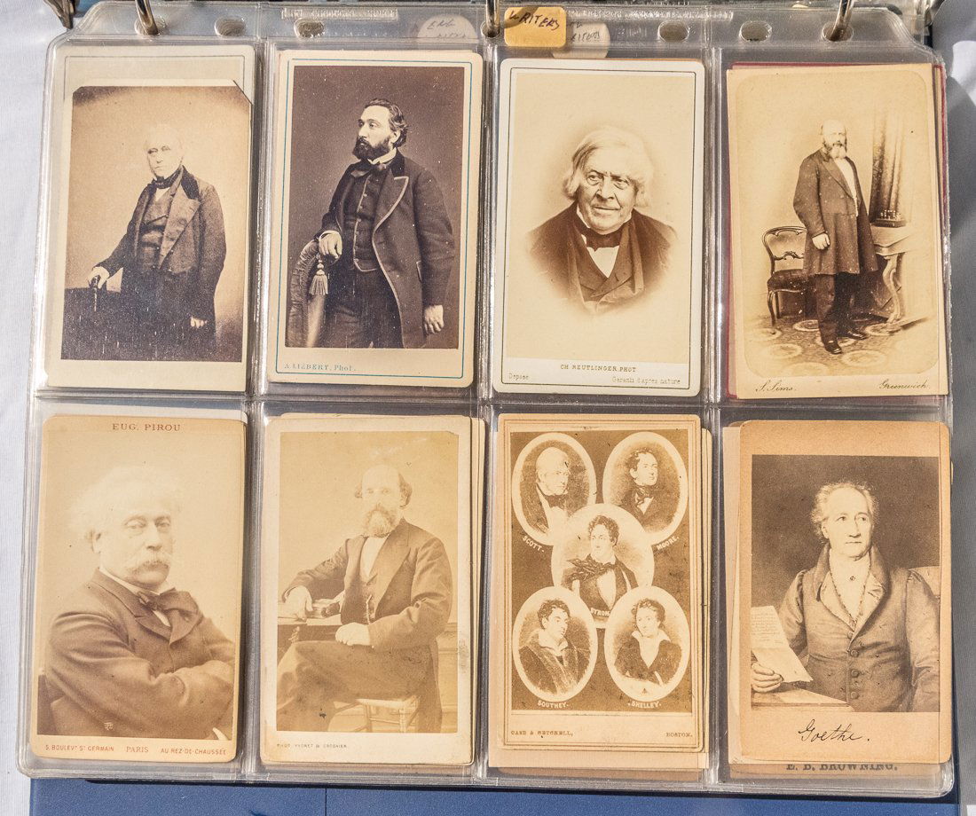 LARGE GROUP OF CARTE DE VISITES FAMOUS PEOPLE (1 of 17)