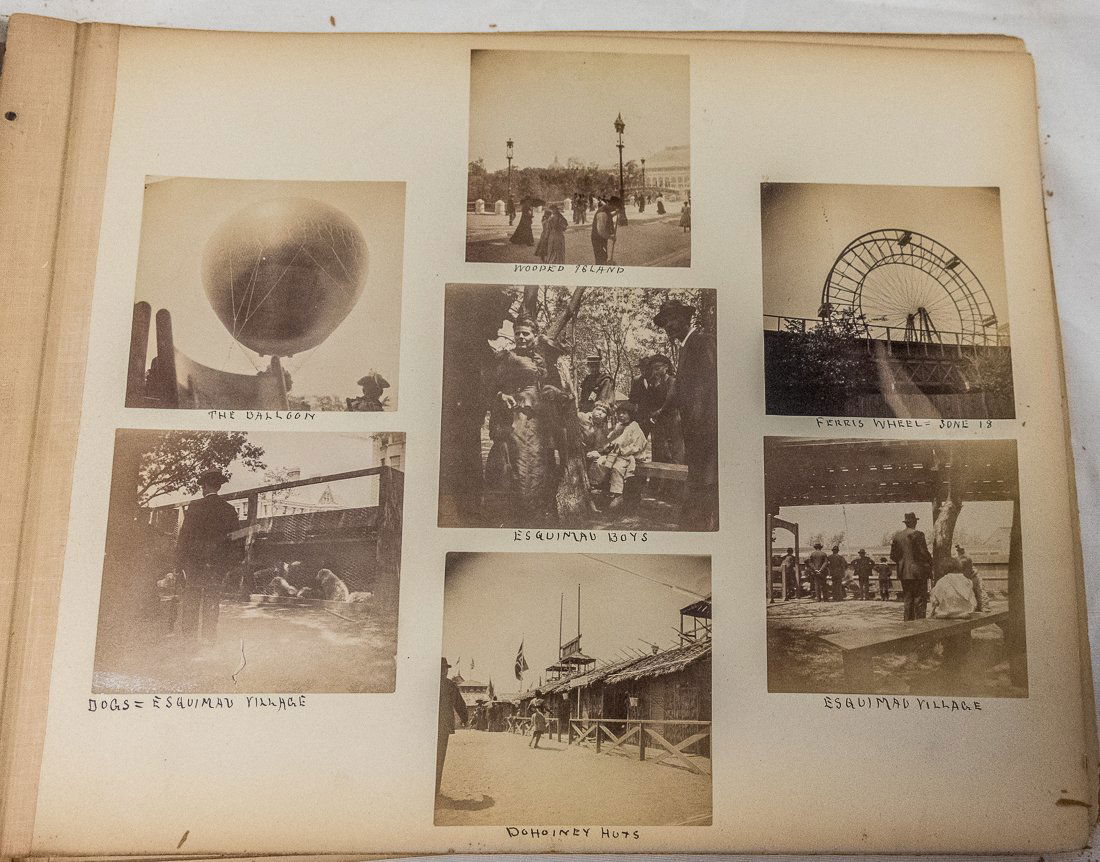 PHOTOGRAPH ALBUM, 1893 COLUMBIAN EXPO AND ELSEWHERE (1 of 20)