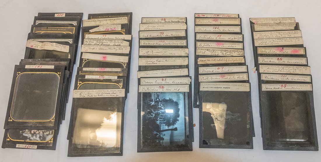 LARGE COLLECTION OF EARLY CALIFORNIA LANTERN SLIDES (1 of 8)