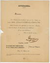 SIGNED DAGUERRE 1831 INVITATION TO VIEW HIS DIORAMA