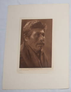 [Photogravures] Edward S. Curtis: Group of four Edward S. Curtis gravures removed from the small folio volumes of The North American Indian. Each 9 ½" x 12 ½". Includes the following: Silto - Quilliute; Procession of