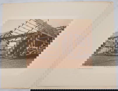 [Photogravures] Edward S. Curtis: Group of 11 Edward Curtis small folio gravures removed from The North American Indian. Each 9 ½" x 12 ½". Includes the following titles: Cowichan Houseframe; Stone Grave - Cheyenne;