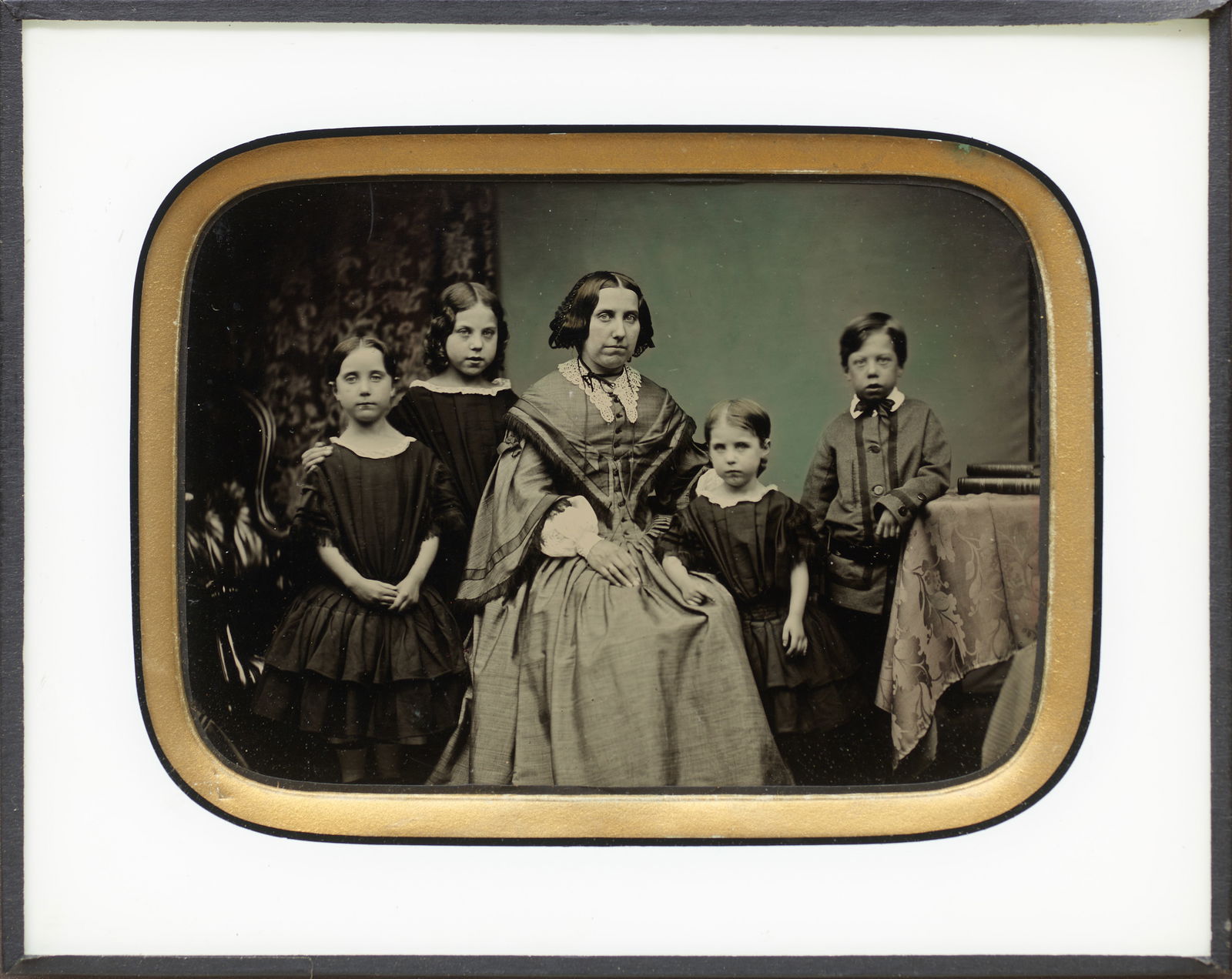 [Ambrotype] An English Lady and Children (1 of 1)