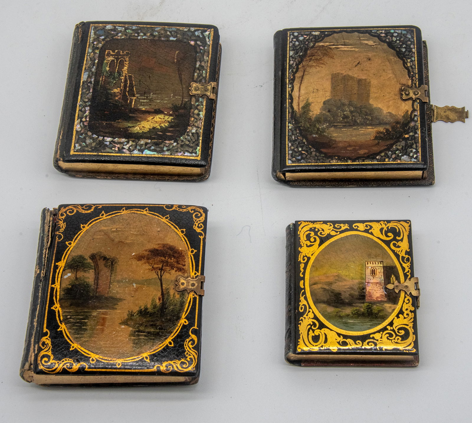 [Daguerreian-Era Photograph Cases with Painted Covers] (1 of 10)