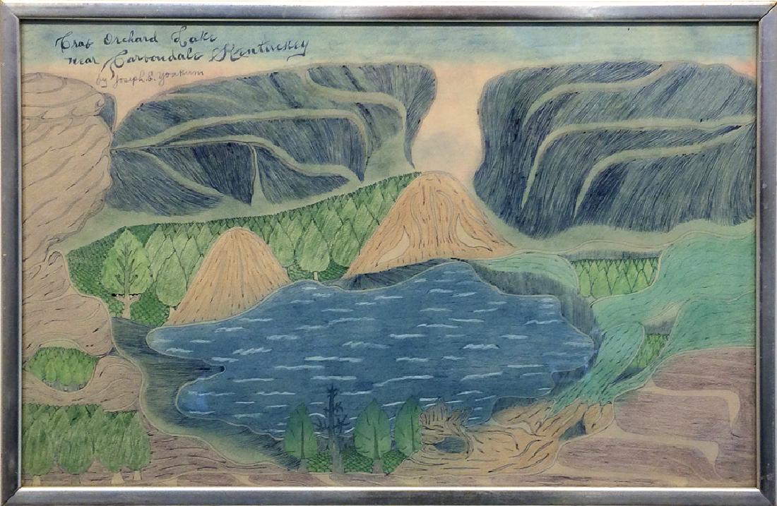 Joseph Yoakum (1886-1972) - Crab Orchard Lake near (1 of 3)