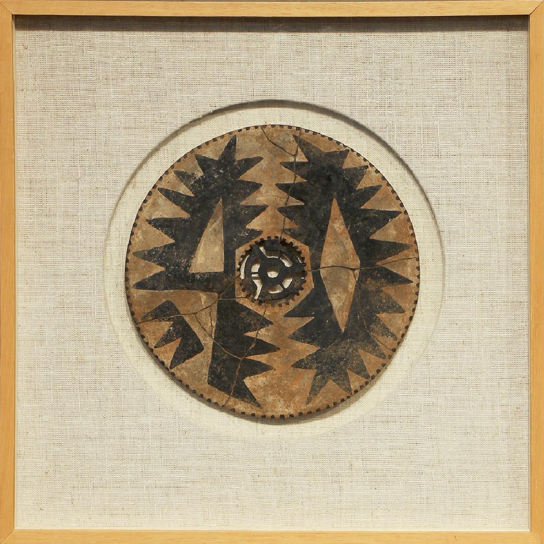 Michael Maglich - The Last 45: Artist: Michael Maglich Medium: Ceramic on board Date: n.d Dimensions: 12.25 x 12.25 in. Framed Condition: Excellent Provenance: 7-11 Corporate Collection, Dallas, TX