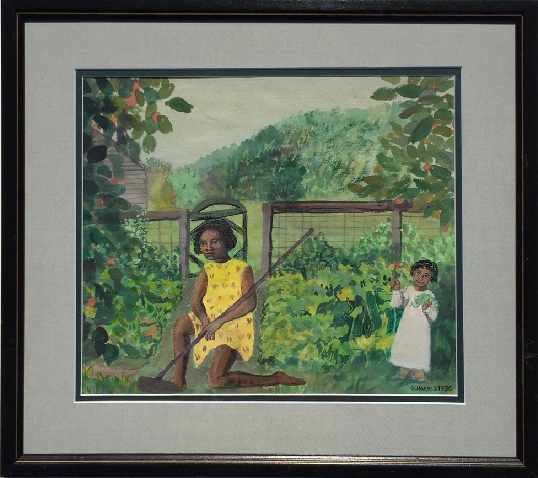 Georgia Harris (1903-1978) - Untitled (Children In The (1 of 2)