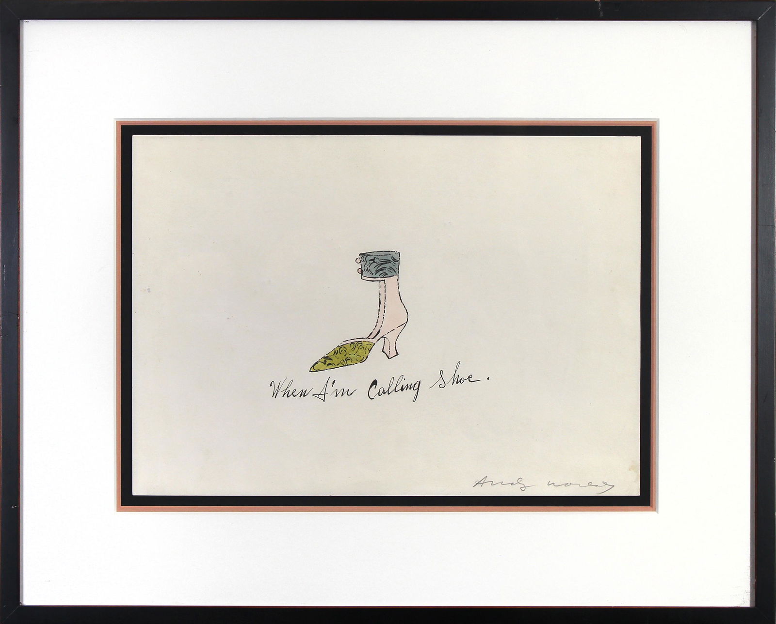 Andy Warhol, When I’m Calling Shoe (1 of 1)