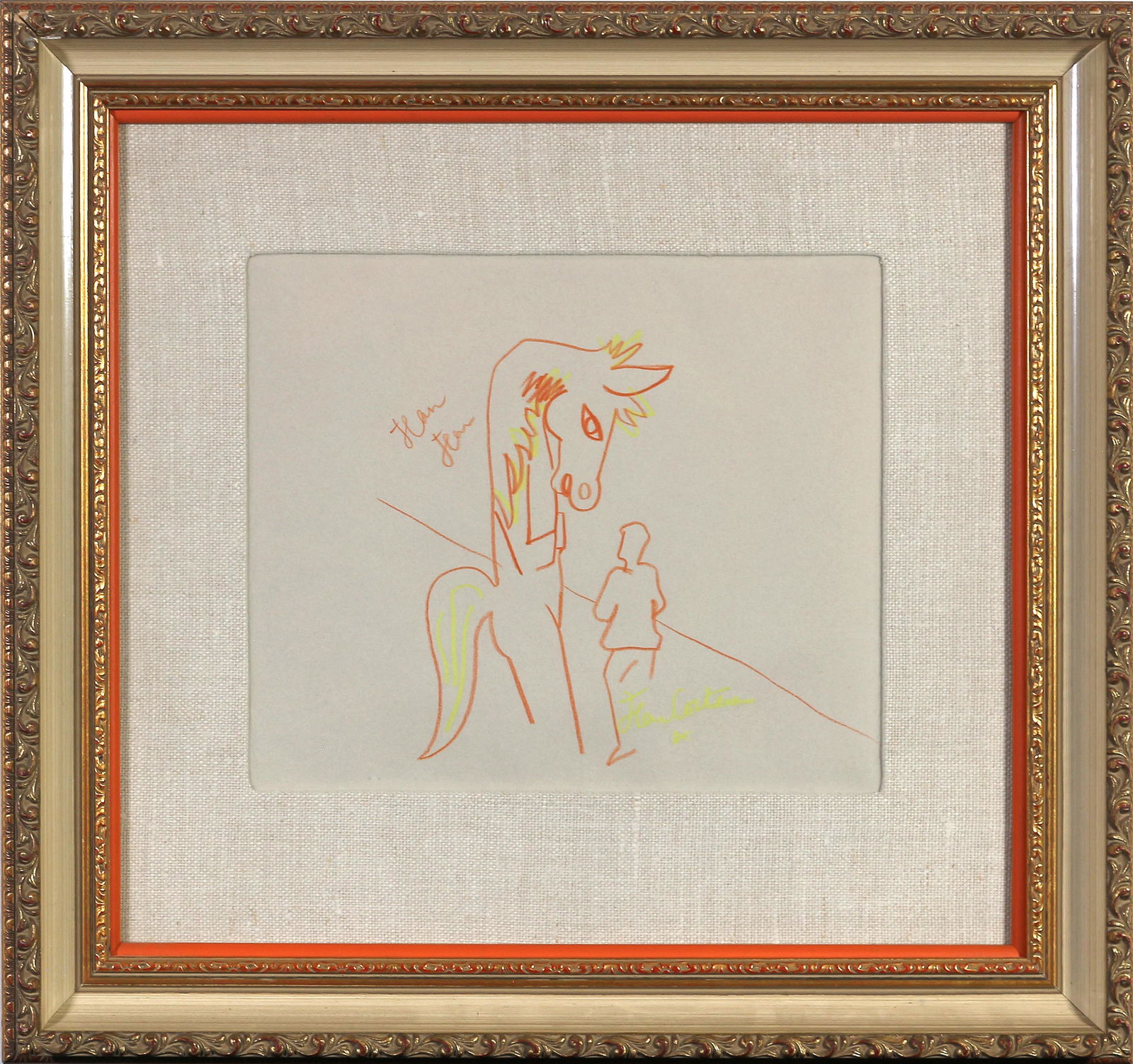 Jean Cocteau, (Horse and Man) (1 of 1)
