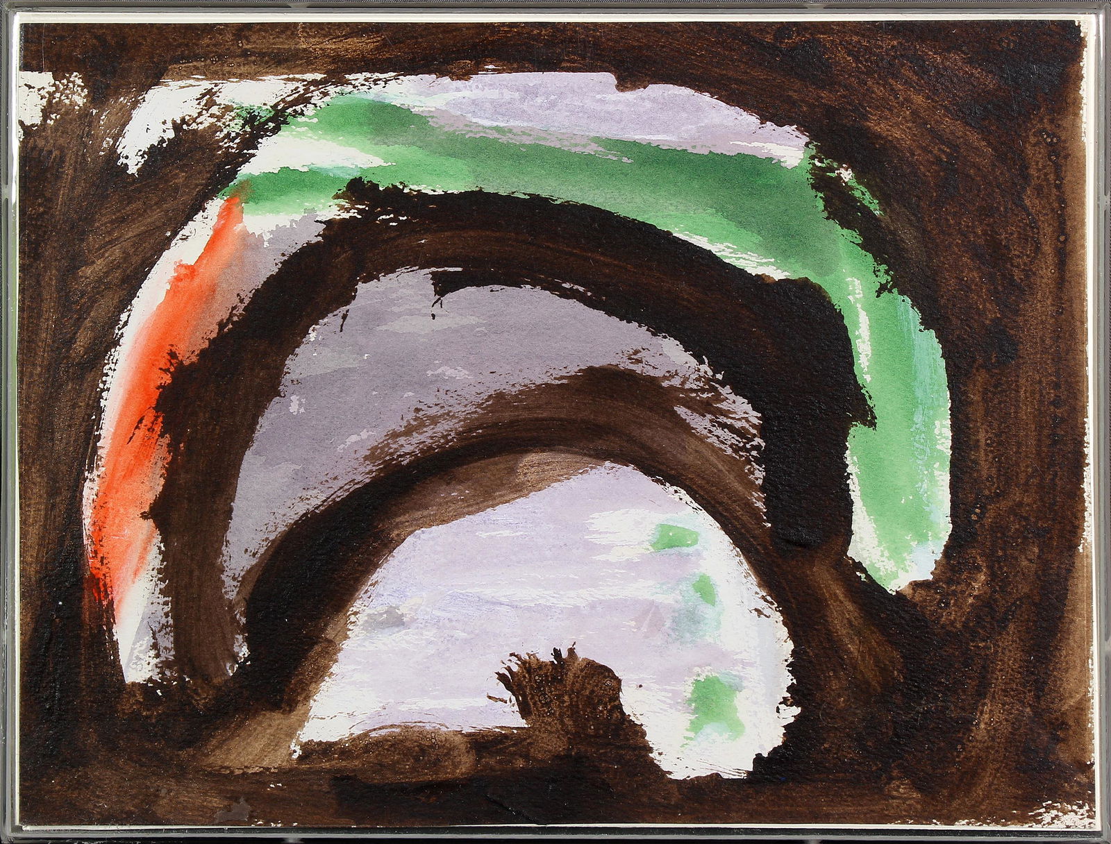 Sister Mary Corita Kent, Untitled (Abstract Brown and (1 of 1)