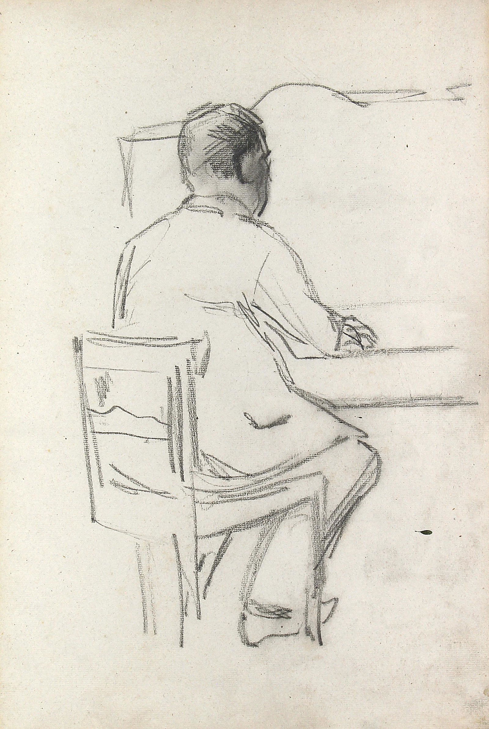 Lovis Corinth, Untitled (Man Seated at Desk) (1 of 3)