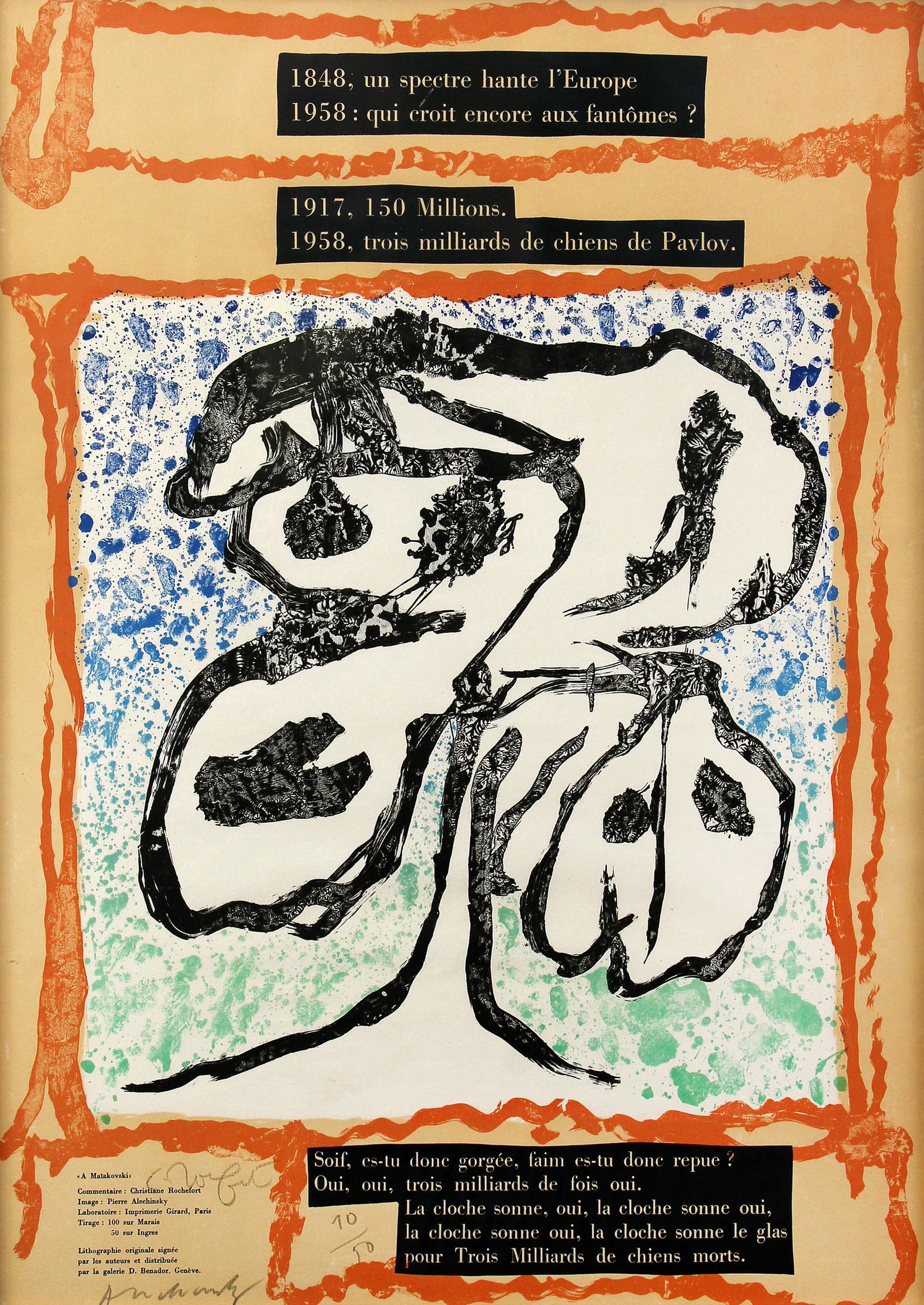 Pierre Alechinsky, A Maiakovski (1 of 2)