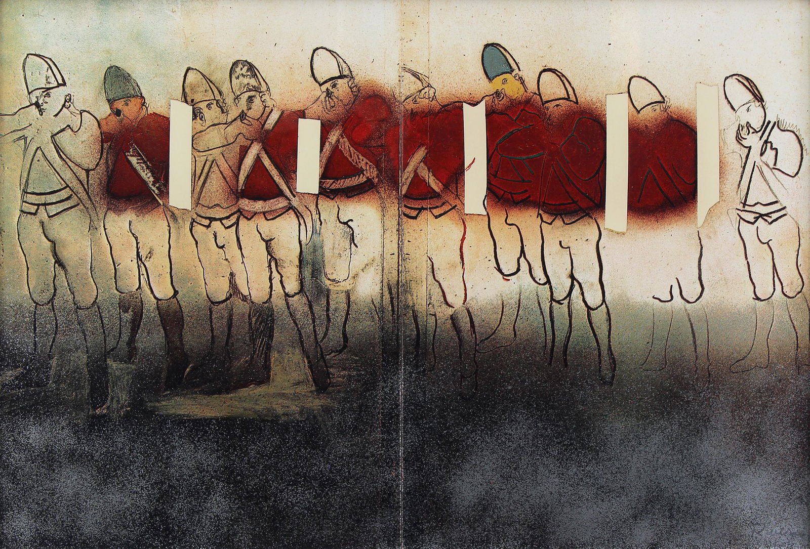 Larry Rivers, Redcoats-Mist (1 of 2)