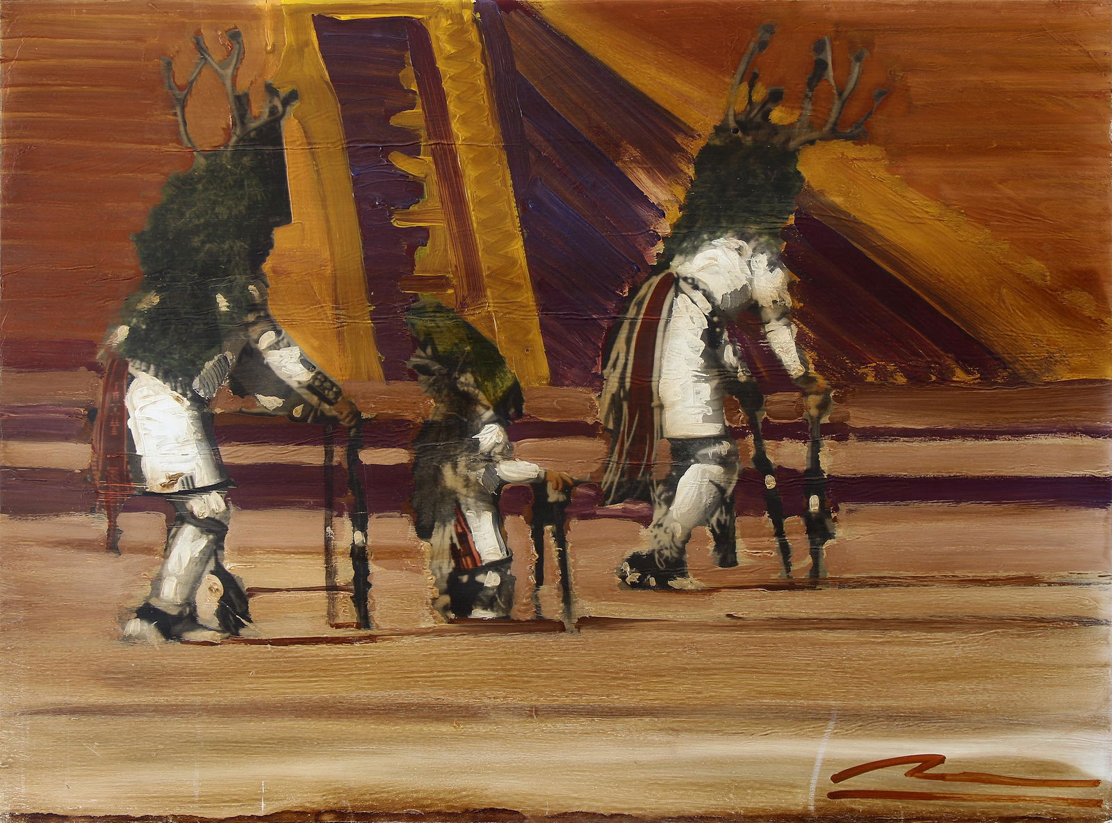 Mateo Romero, Untitled (Buffalo Dancers) (1 of 1)