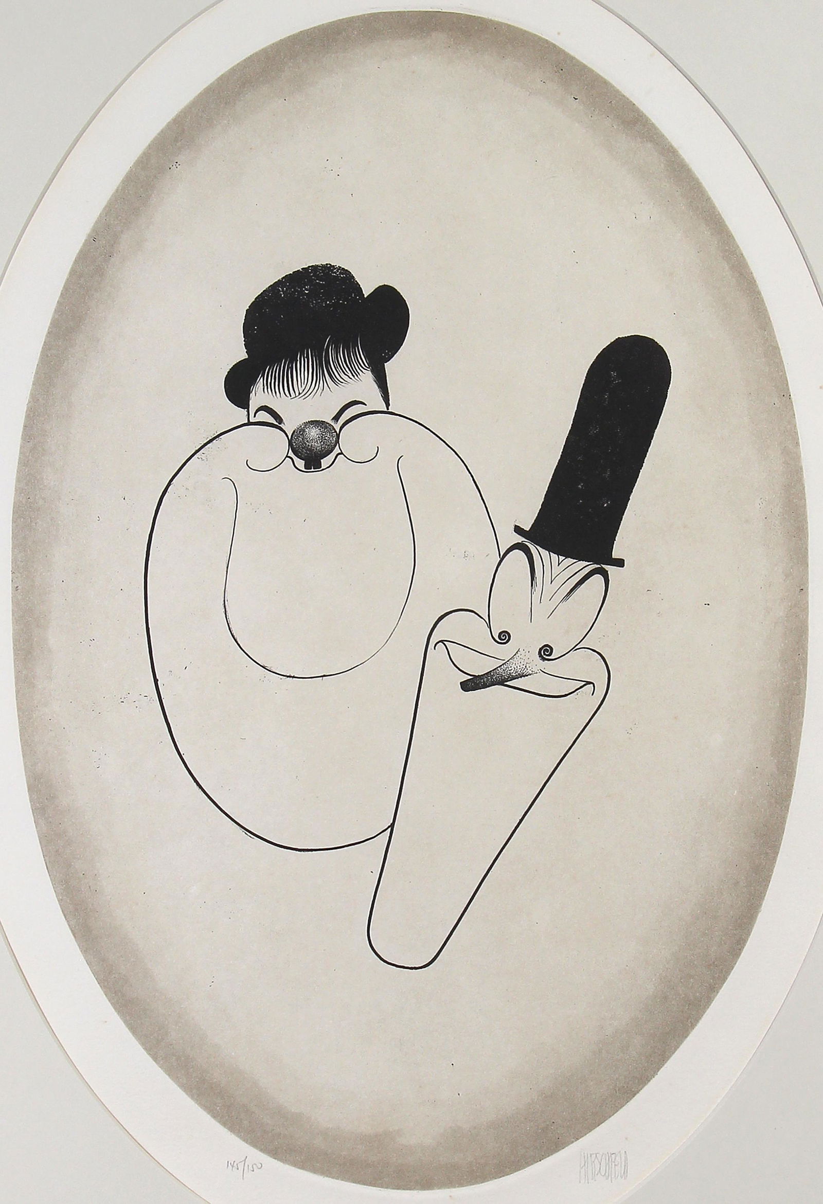 Al Hirschfeld, Laurel and Hardy (1 of 3)