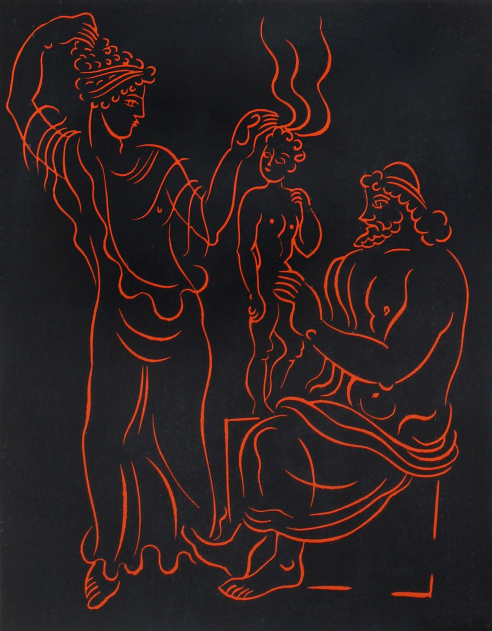 Andre Derain, L’enfant: ARTIST: Andre Derain (1880-1954) MEDIUM: Lithograph in Colors DATE: n.d. DIMENSIONS: 11 x 8.375 in. (image);12 x 9 in. (sight); 20.125 x 16.125 in. (framed) SIGNATURE: Stamped in lower right A. Derain